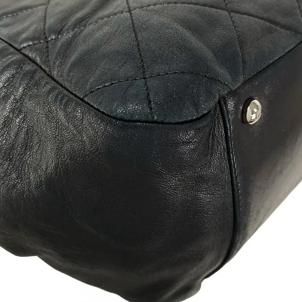 Chanel Matelasse Shoulder Bag Lambskin Fur
